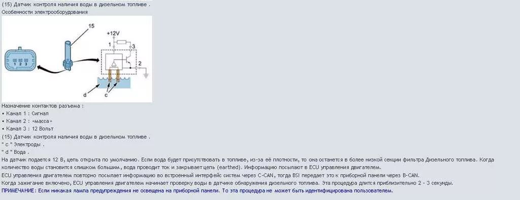 Датчик воды в топливном фильтре принцип работы. Схема подключения датчика воды в топливном фильтре. Датчик воды в топливе принцип работы. Схема датчика воды в топливном фильтре.