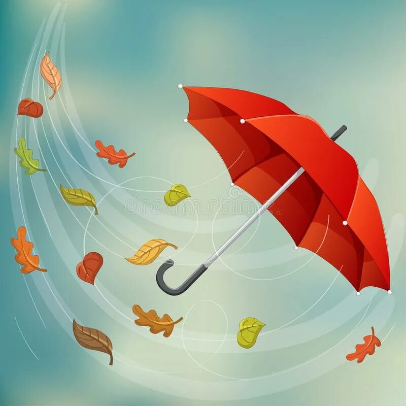 Ветер зонтик. Зонт на ветру рисунок. Зонтик сдувает ветром. Зонт с осенними листьями. Зонтик ветер