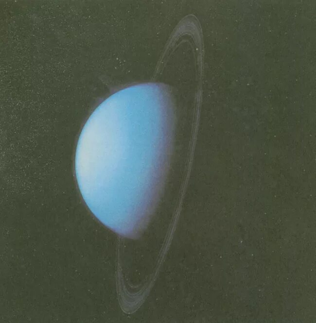 Уран 1 год. Уран Планета Вояджер. Снимки урана Вояджером-2. Снимок урана с Вояджера 2. Voyager 2 Уран.
