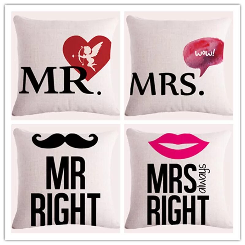 Mr mrs. Надпись mr. right. наволочка с надписью mister. подушки mr и mrs.