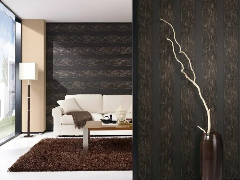 обои тренд чёрный. Graham & brown 103506. чёрные обои в комнате. тёмные обои в спальне. чёрное фото на обои.