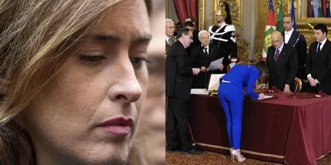 Maria Elena Boschi Mascherina Nera