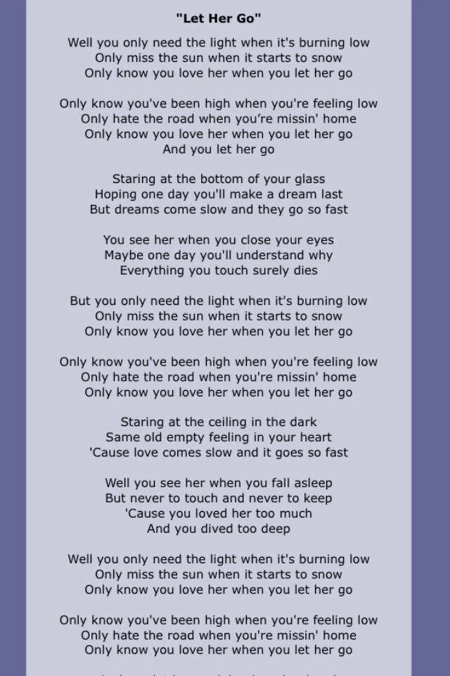 Let her go текст. Let her go Passenger текст. Let her go текст песни. Текст песни Let her go Passenger. Песни i let you go