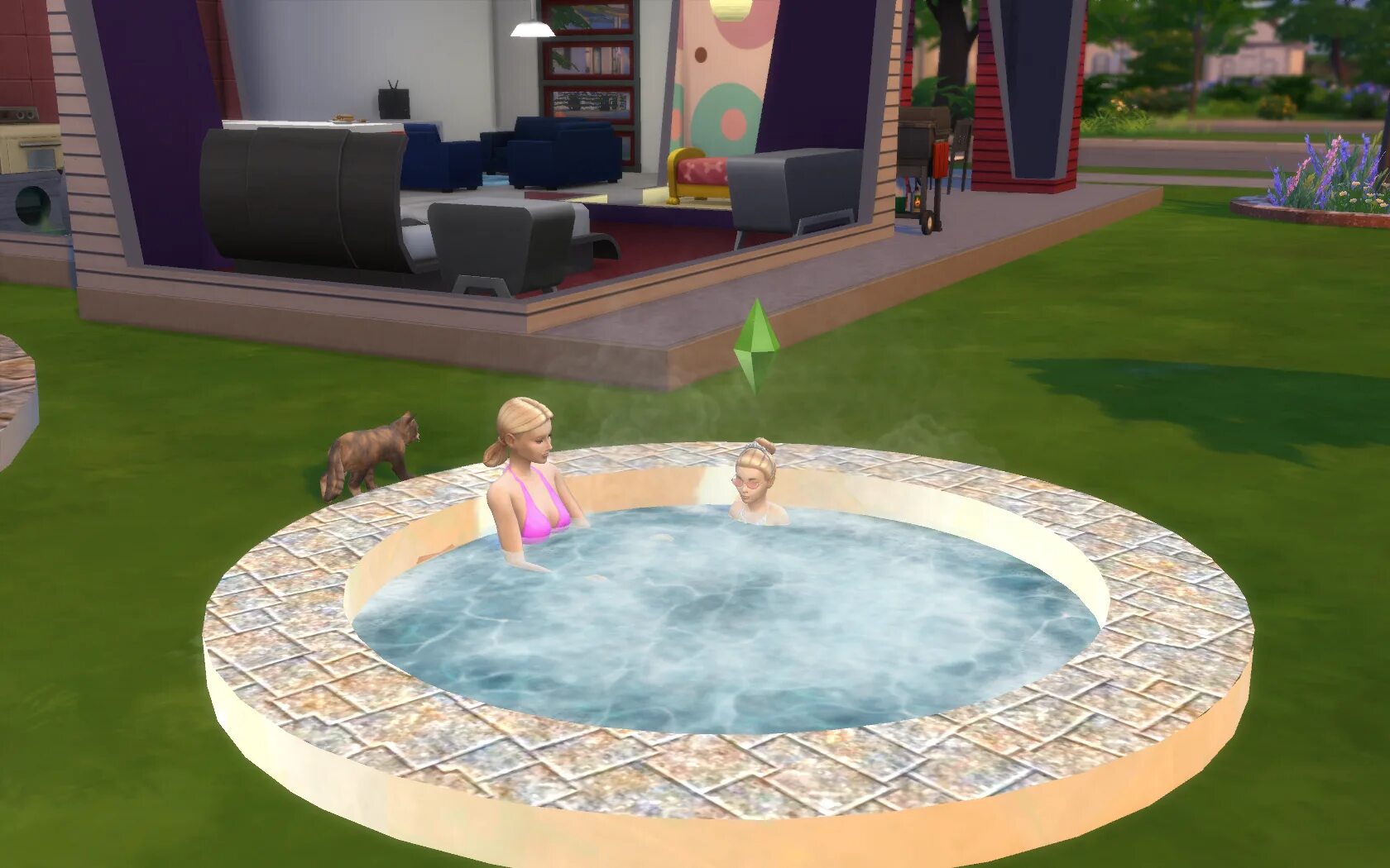 Как сделать бассейн в симс. Sims 4 джакузи. sims 3 джакузи. вуху в джакузи симс 4. джакузи симс 2.