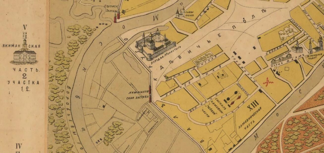 Колодец вавилон новодевичий монастырь. Девичьего поля хамовники. Девичье поле на карте. Бурденко на карте москвы. Крымский брод в москве 19 века-.
