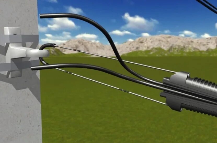 Соединения проводов воздушной линии. Крепление провода СИП 2. Анкерный зажим для самонесущего кабеля es 150e. Анкерный зажим для СИП 2х16 присоединение. Зажим на столб для СИП 2х16.