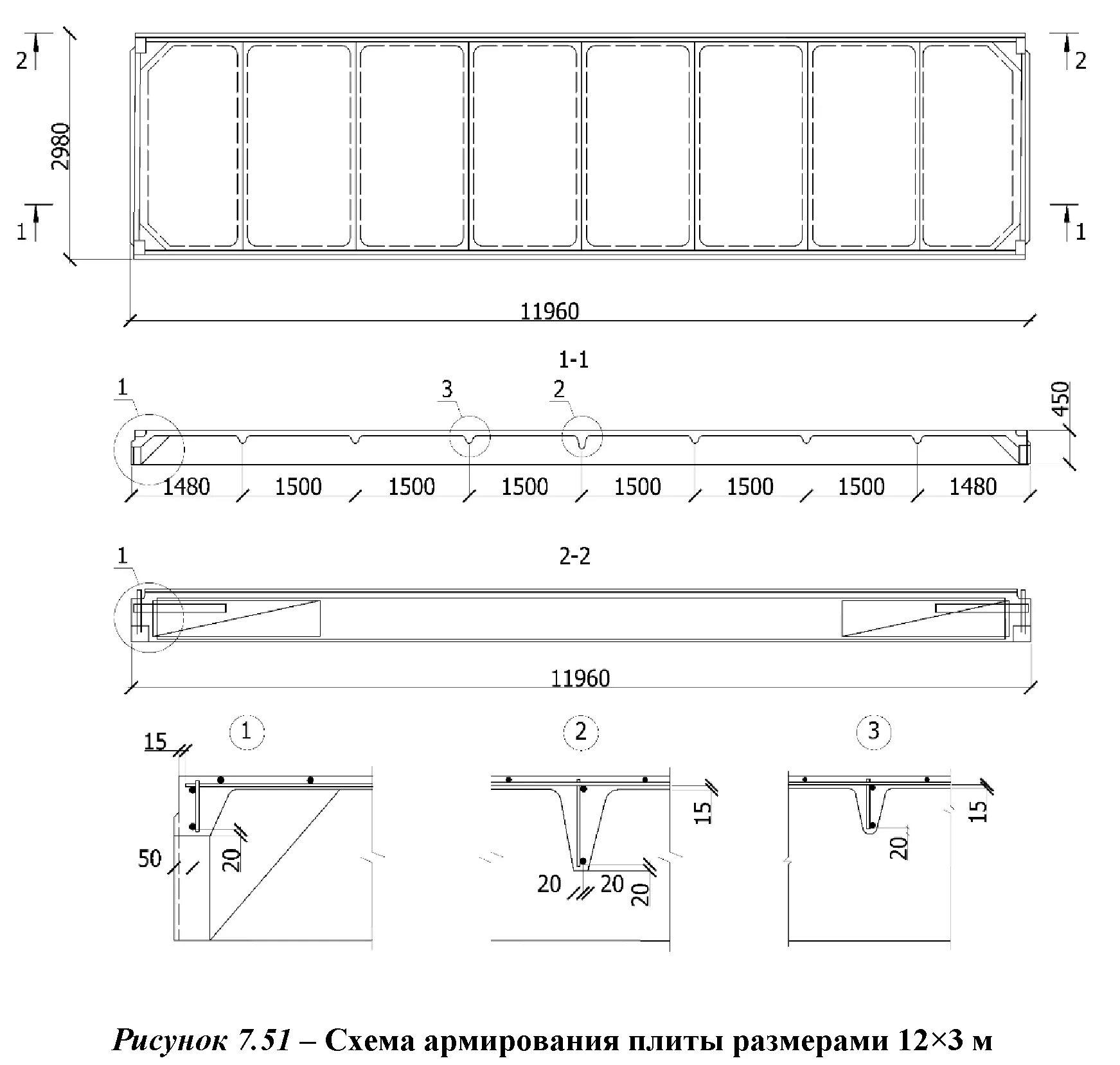 Сп ж б. Плита покрытия 12х1.5. Плита покрытия чертеж 5600. Плита покрытия 3х12. Армирование ребристой плиты покрытия.