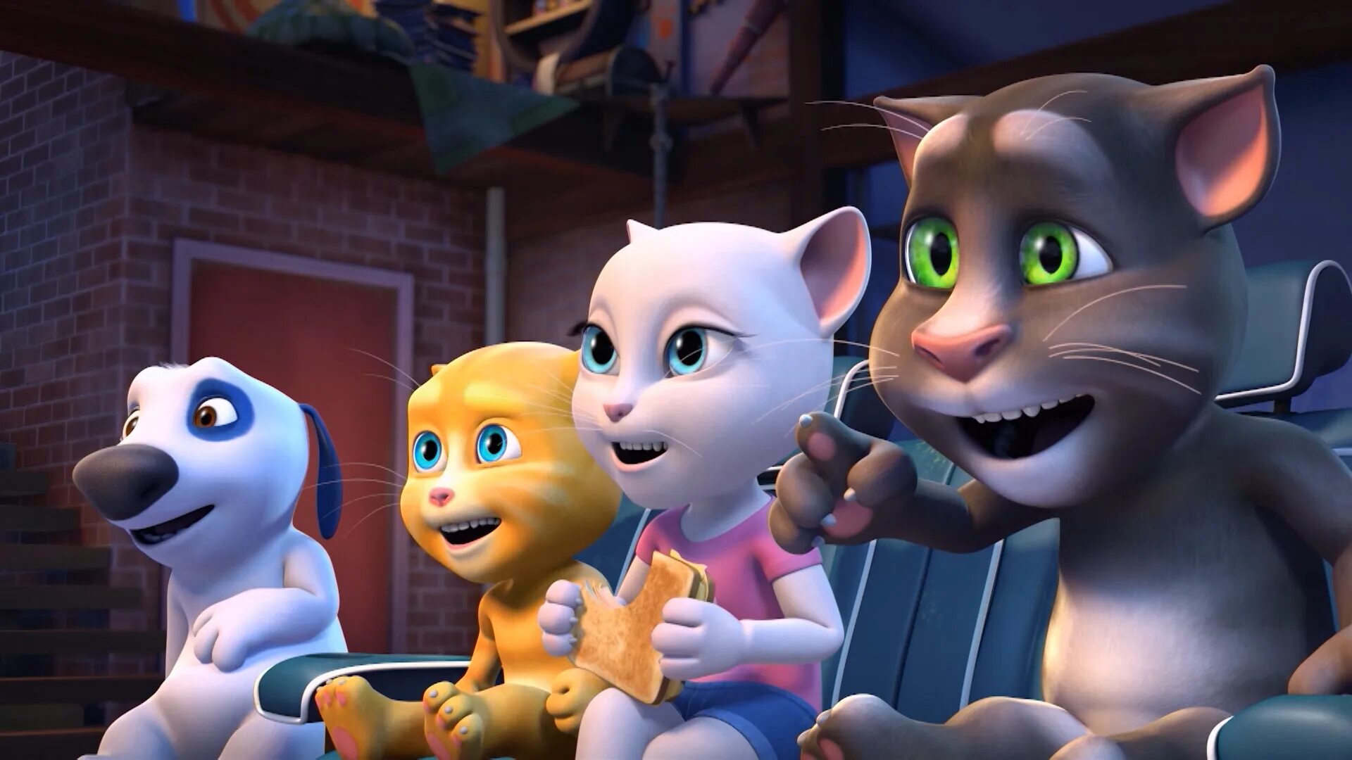 говорящий том и его друзья. анджела, кот том, хэнк джинджер, бен. Talking 5. говорящая анджела говорящие друзья. Talking 5.