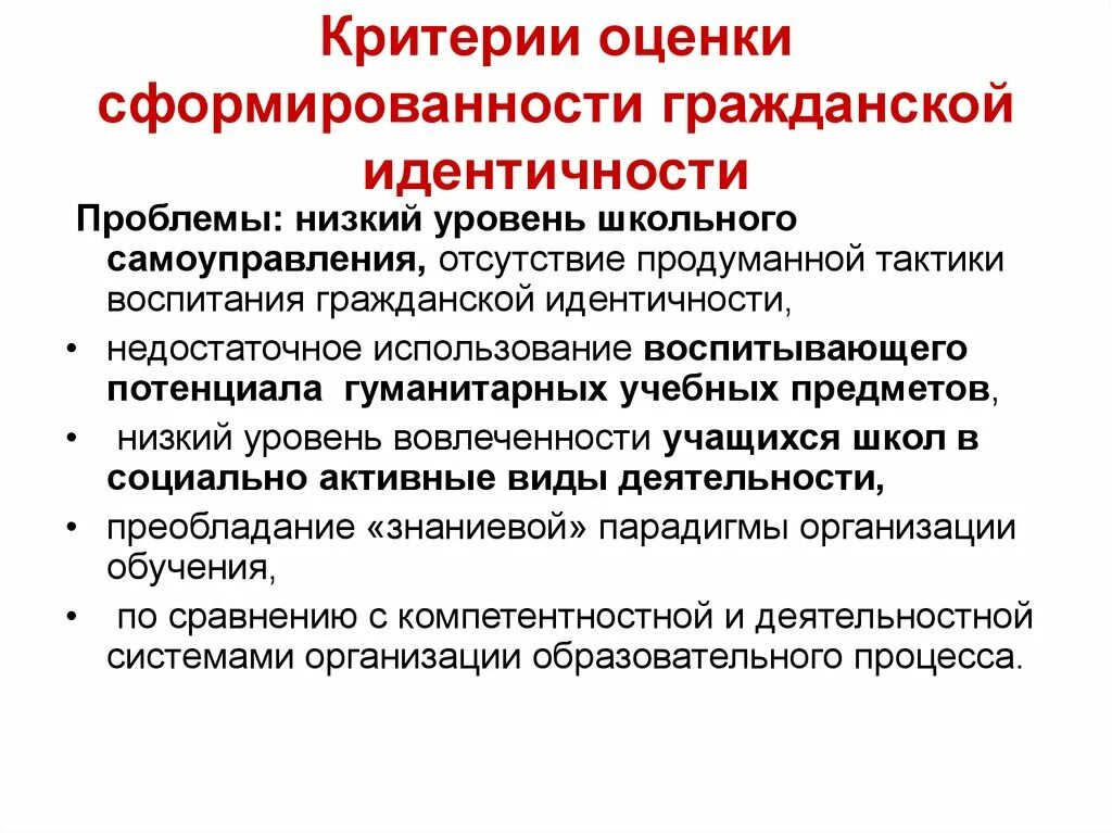 Становление профессиональной идентичности происходит в процессе. Критерии сформированности. показатели сформированности гражданской идентичности. показатели сформированности гражданского воспитания. критерии, показатели сформированности.