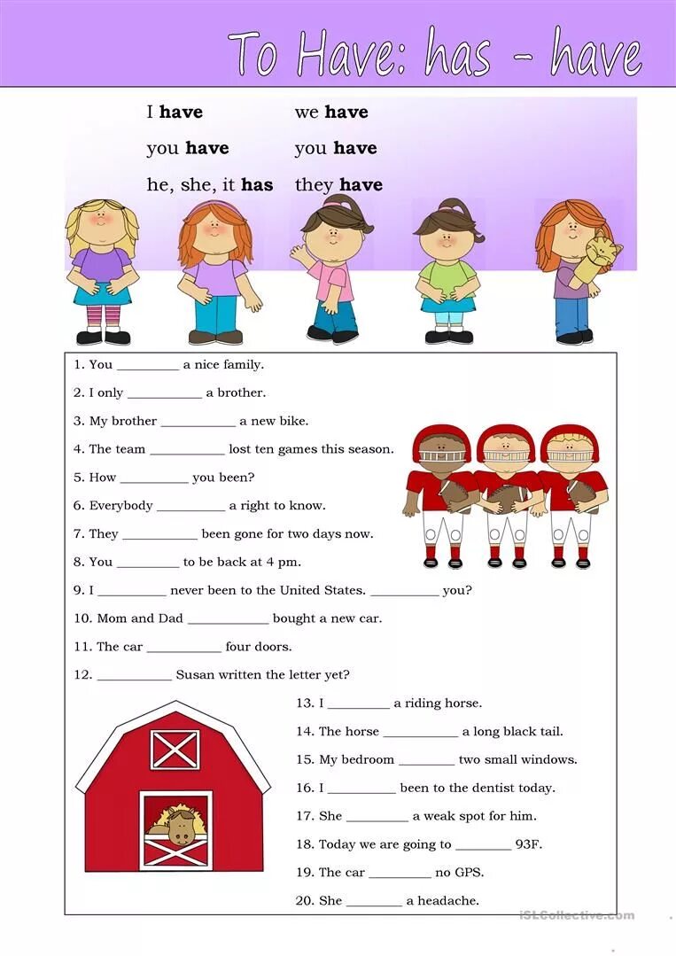 How many brothers and sisters. Глагол have Worksheets for Kids. Глагол to have Worksheets. Have has Worksheets. Глагол to have Worksheets for Kids.