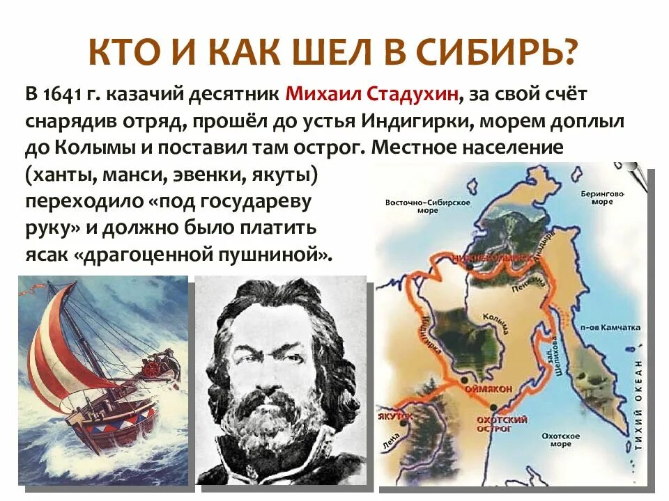 Русские землепроходцы 17 века сообщение