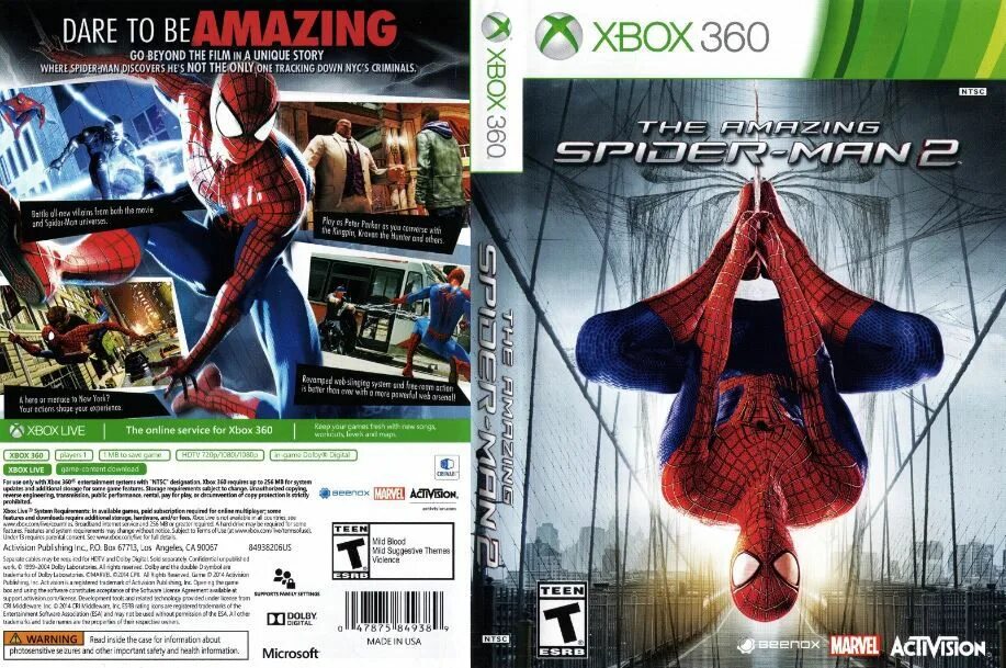 Диск для хбокс 360 Spider man. The amazing Spider-man 2 Xbox 360 диск. Диск Xbox 360 the amazing Spider man. Игры на Икс бокс 360 человек паук. Игра паук 360
