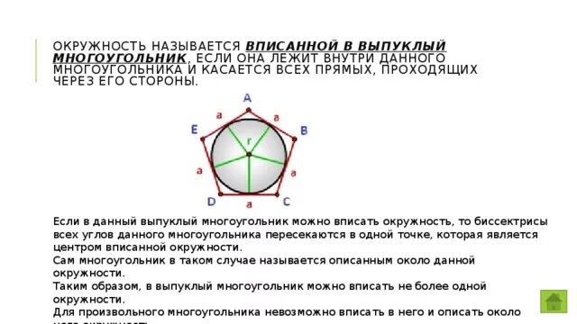 Стороны многоугольника вписанного в окружность