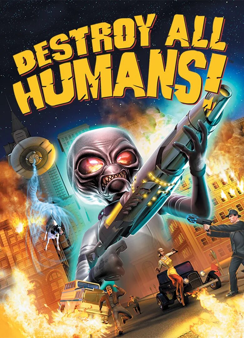 Destroy all humans 2020 обложка. Дестрой игра. Дестрой ол хьюманс. Дестрой ол хьюманс. Игра destroy all humans.