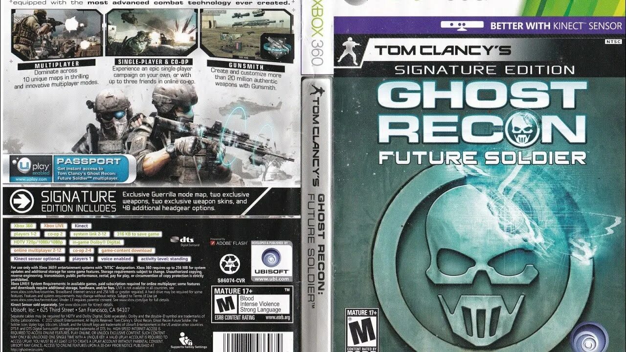 Ghost Recon: Future Soldier Signature Edition (Xbox 360). Tom Clancy's Ghost Recon Future Soldier Xbox 360. Xbox Ghost Recon [!]. Ghost Recon Future Soldier Signature Edition. Tom clancy s xbox