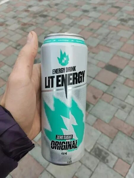Энергетикий напиток LIT ENERGY ORIGINAL в банках 450мл без сахара / 6шт - купить