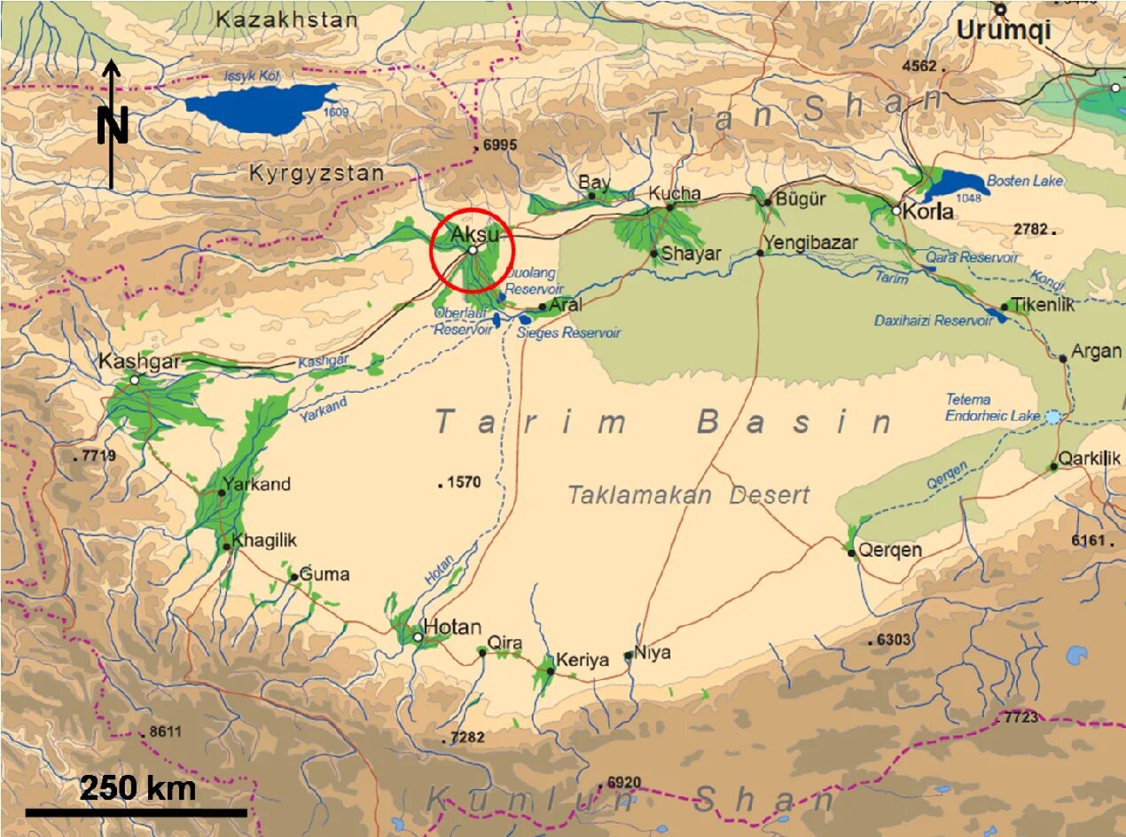 Где находится озеро лобнор. Река Тарим на карте Азии. Оазис реки Тарим. Река Тарим на карте. Бассейн Тарима на карте.