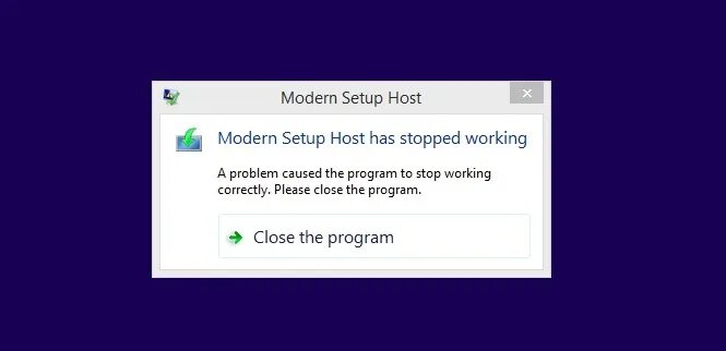 Screen has stopped