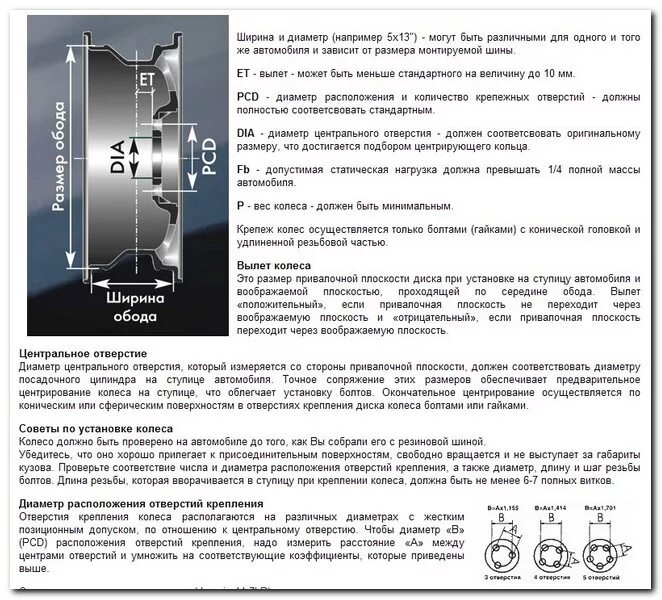 Диаметр расположения отверстий на дисках. Параметры колесного диска. Нагрузка на литой диск. Технические характеристики диска колеса.