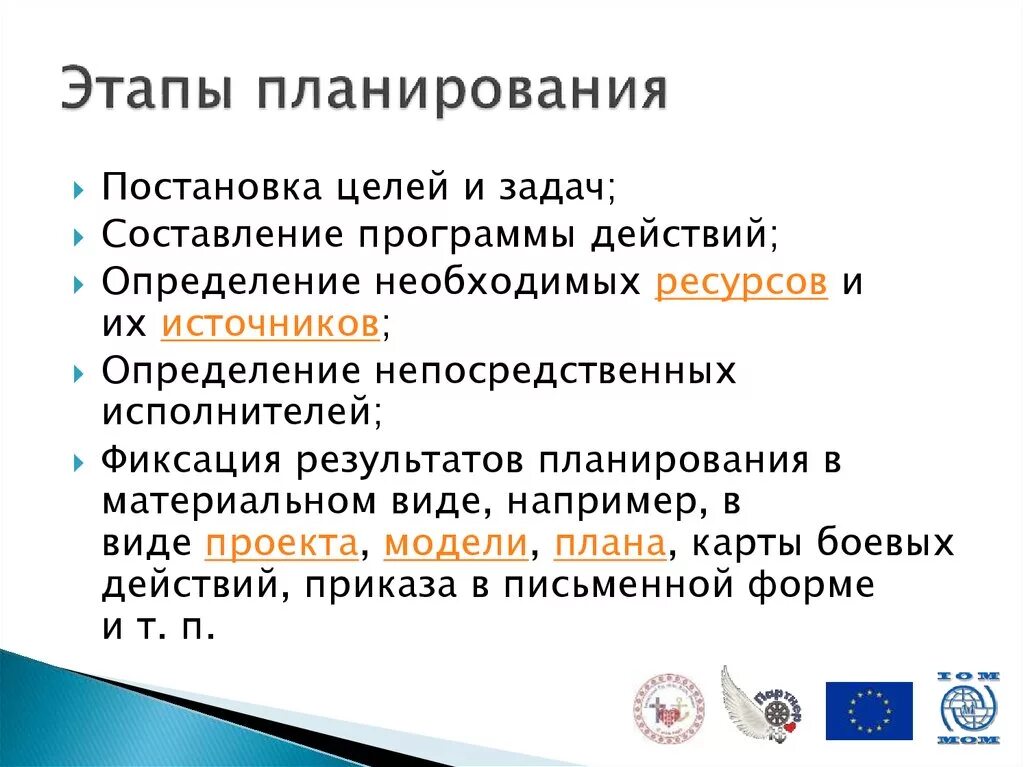 Задачи планирования экономика. Этапы планирования. Планирование этапы планирования. Этапов стадии планирования. Стадии планирования в менеджменте.