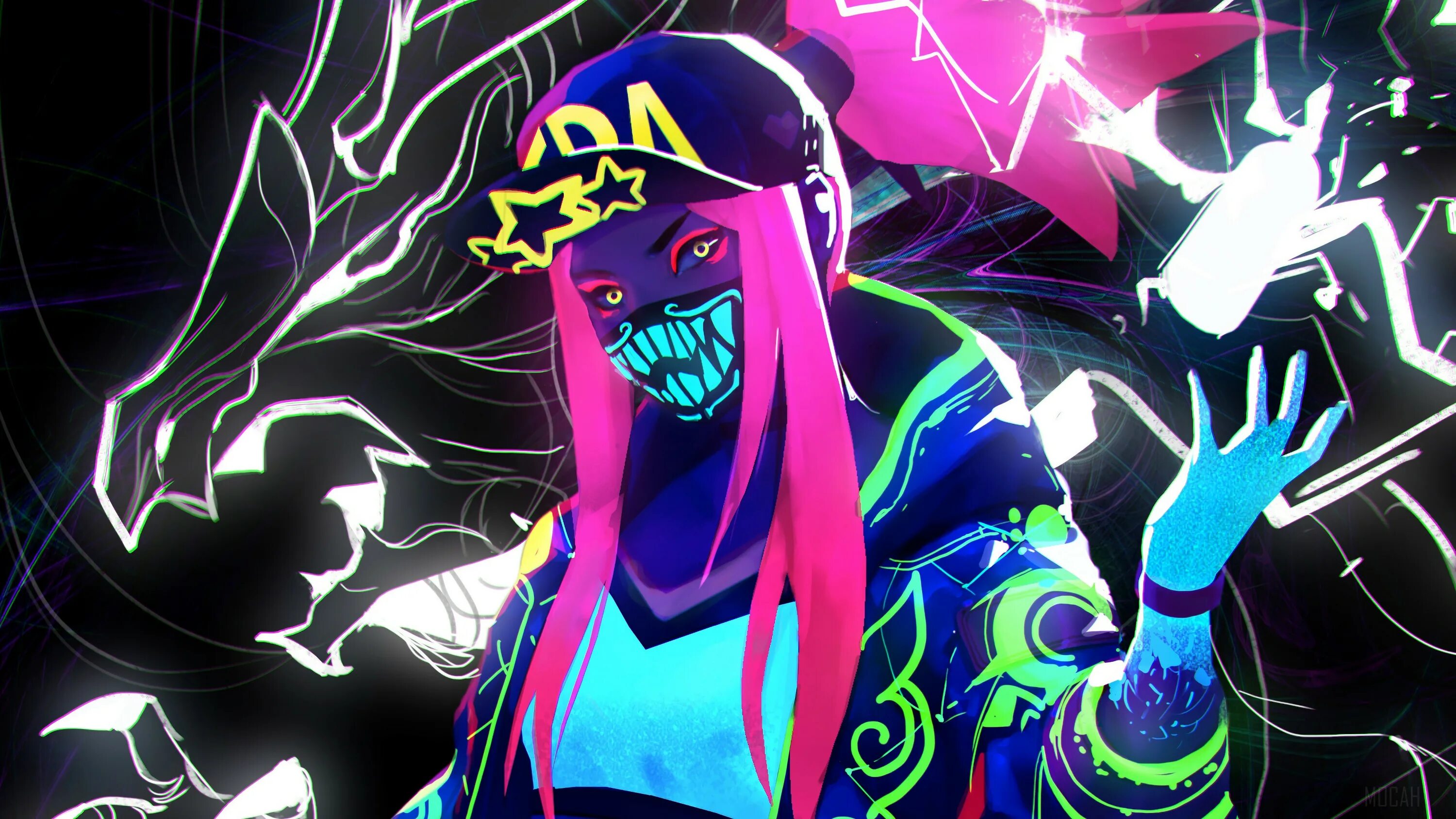 Неоновая картина. Акали КДА неон. KDA Akali Neon маска. KDA Akali неоновая. Неон 4r.