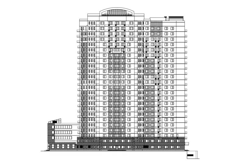 Чертеж многоэтажного здания. Жилой дом. Чертежи фасадов многоэтажных домов. Фасад многоэтажки чертеж. Высота дома 22 этажа