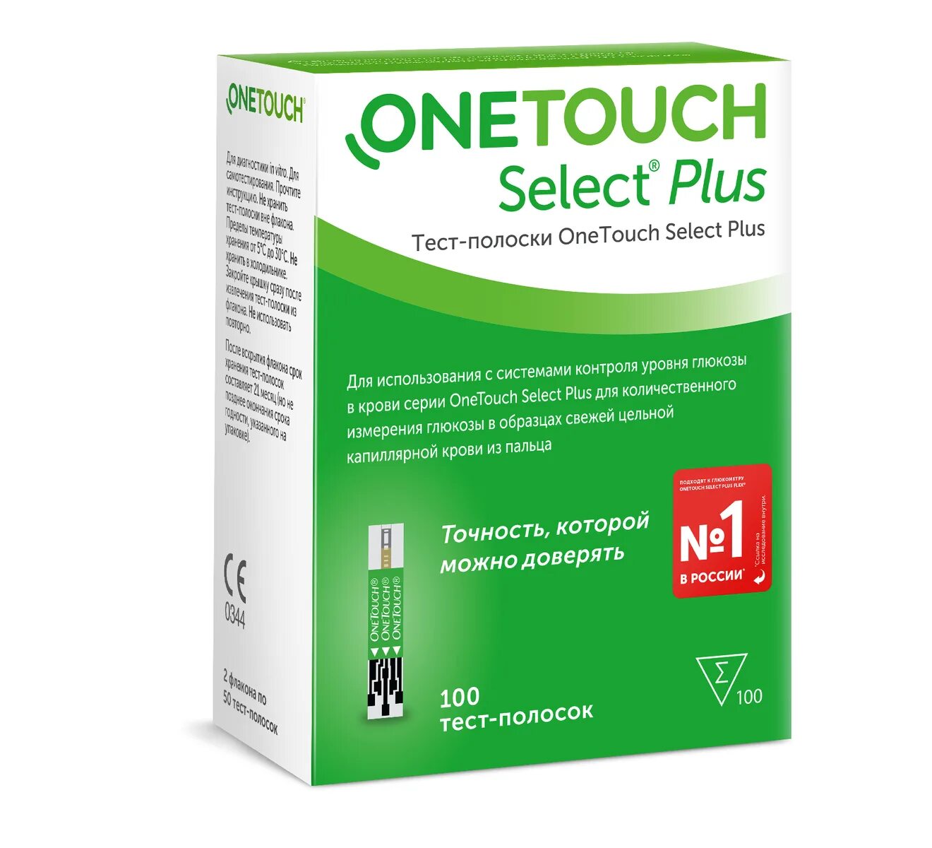 Тест полоски select plus 100