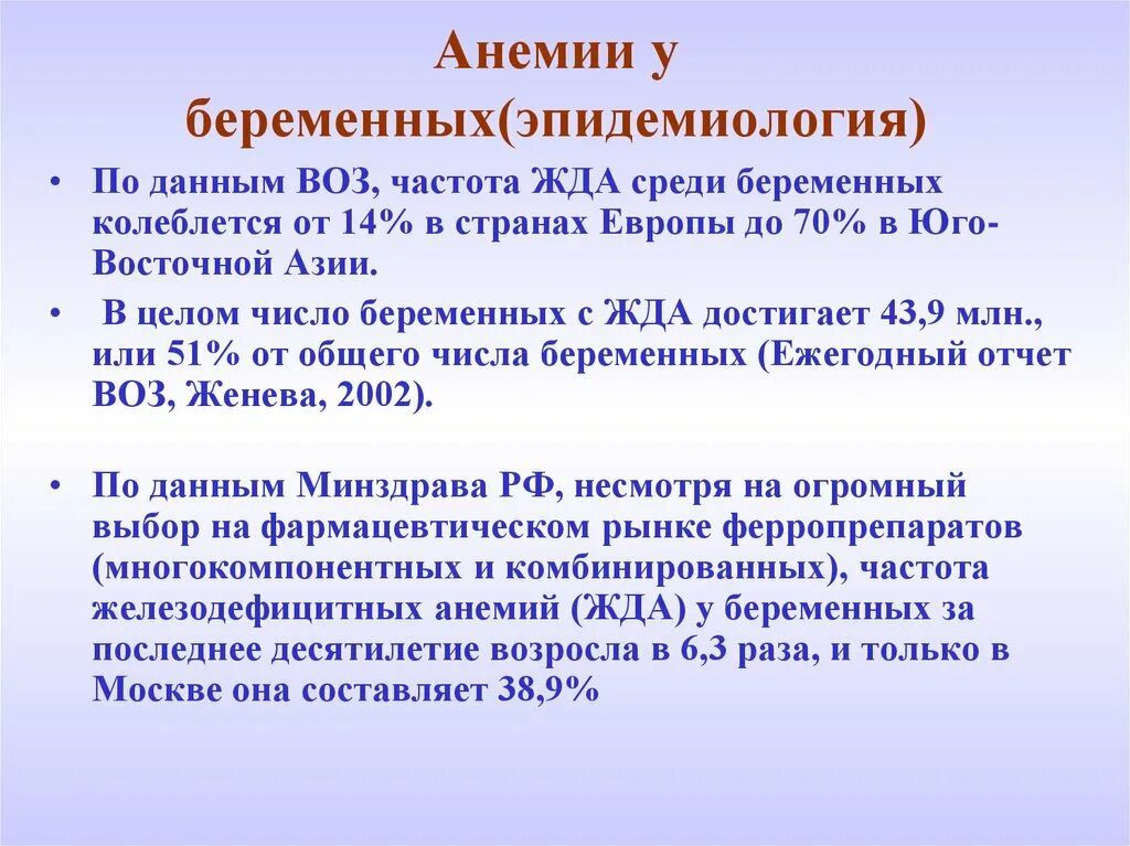 Что такое анемия при беременности. Анемия у беременных эпидемиология. Классификация жда у беременных. Рекомендации для беременных при анемии. Частота жда беременных.