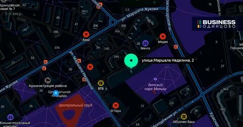 Одинцово 2 на карте