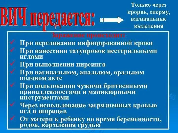 Вич передается через оральный. ВИЧ передаётся через выделения. Страх инфицирования ВИЧ при трансфузии. 19. ВИЧ-инфицированный синоним.