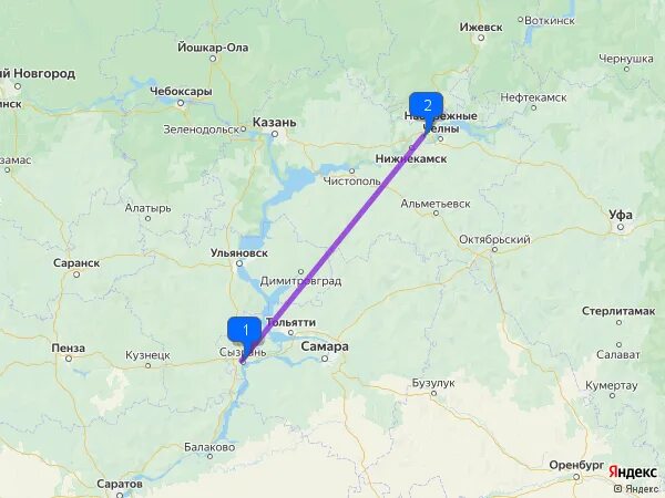 азнакаево набережные челны расстояние.