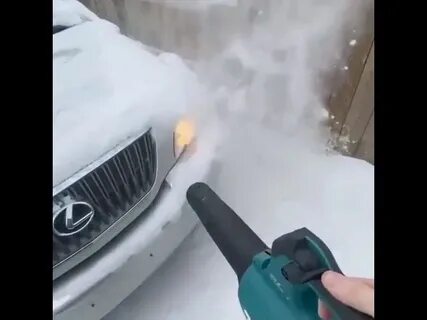 Сдувалка снега с машины