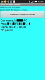 Bluetooth scan