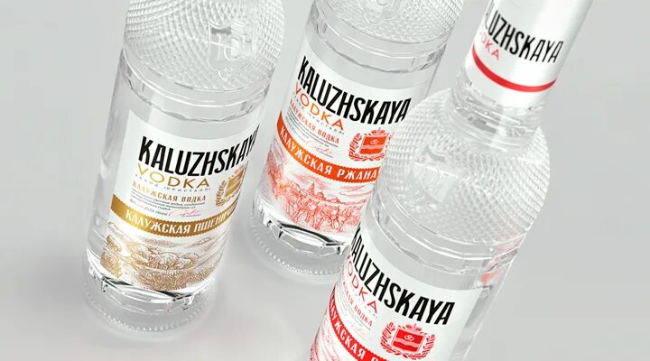 Водка "Калужская" Дизайн упаковки Портфолио Julia Melicova