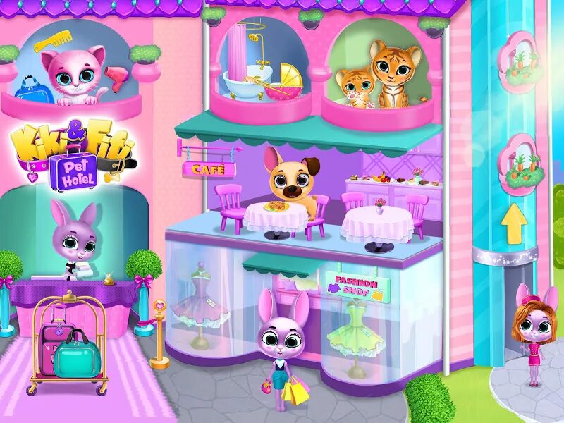 My pets игра ключ. Кики Фифи. My Pets игра. Петс Хотель. Отель для питомцев игра.