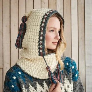 Снуд капюшон крючком
