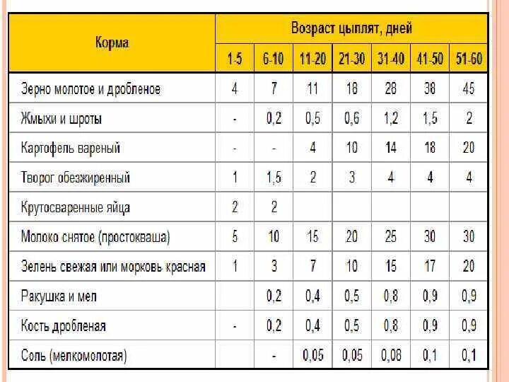 Сколько надо времени курам. Таблица кормления бройлерных цыплят. Как кормить цыплят бройлеров в домашних. Рацион кормления суточных цыплят. Каким комбикормом кормить бройлеров в 1 месяц таблица.