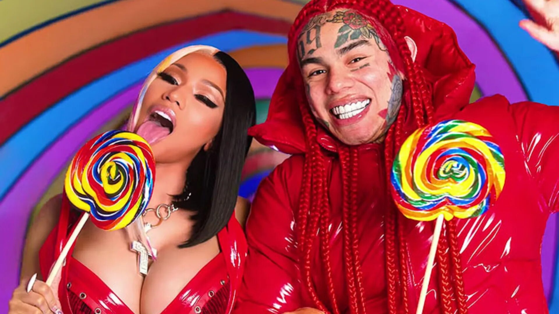 Песни ники видео. Ники Минаж и 6ix9ine. Такеши 69. Опси и Ники.