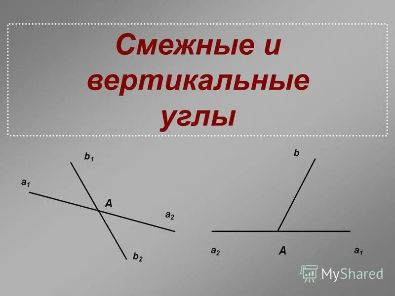теорема смежных и вертикальных углов 7 класс. смежные и вертикальные углы. смежные стороны параллелограмма. задачи смежный угол биссектриса. A и b смежные.