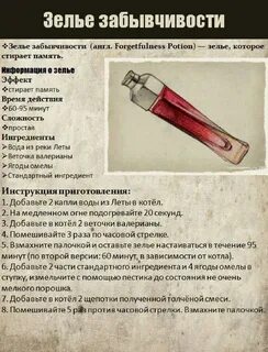 Все зелья 1.21