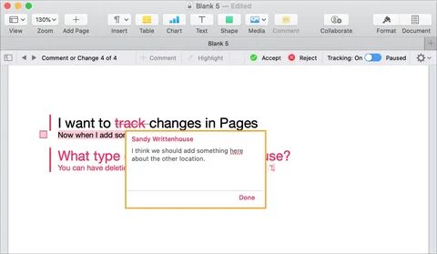 Pages mac