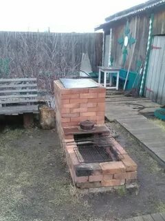 Коптильней из кирпича