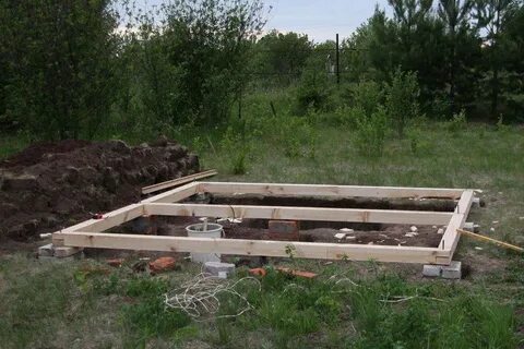 Деревянный фундамент своими руками