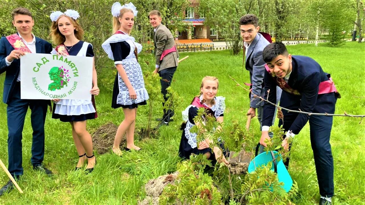 Посадка деревьев выпускниками. Выпускники сажают деревья. высадка деревьев выпускниками. сад памяти выпускники. аллея выпускников в школе.