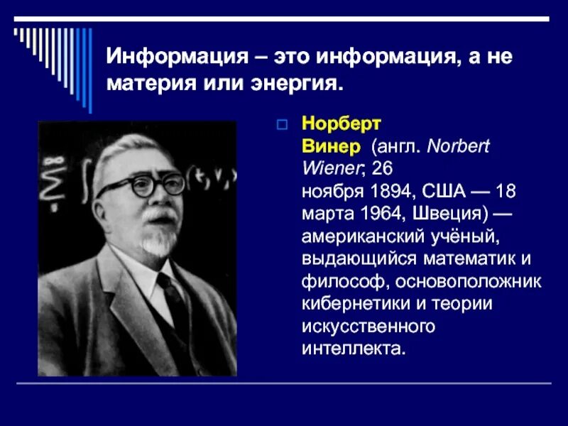 Норберт винер. Винер норберт (1894-1964) –портрет. Основоположник кибернетики н. Норберт винер основатель кибернетики. Норберт винер кибернетика.