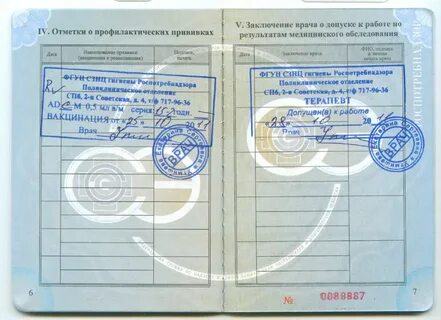 Каких врачей проходят для медкнижки общепит