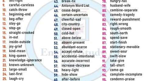 List of english words