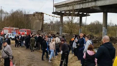 Обрушение путепровода в смоленске