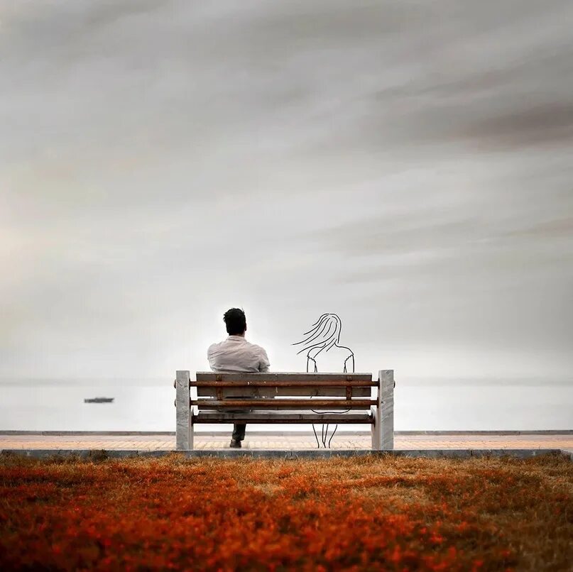Серое одиночество. Alone без слов. Уединение с природой. Это одиночество. Зима одиночество.