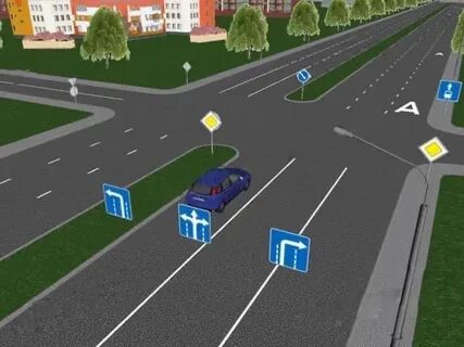 Перекресток с односторонней дорогой